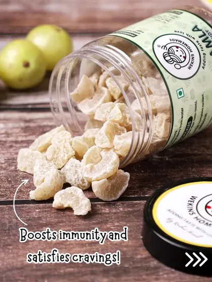 A candy that's good for you. Our Amla Candy not only satisfies your sweet cravings but also helps boost immunity with every bite, made from fresh Indian gooseberries.