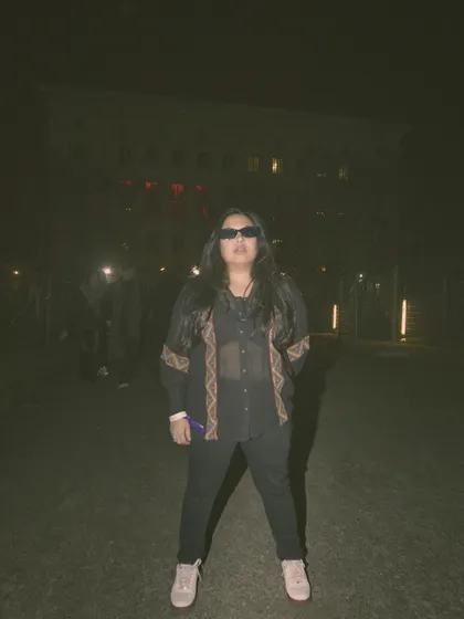 Making my debut at Berghain for CTM Festival was a life-altering, iconic moment. There are no videos from inside, but this picture outside captures the feeling right after I played a set that blended everything from Indian classics to hard drum edits. This was New Delhi meeting Berlin.