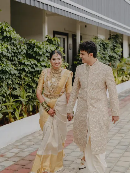 Another lovely shot of the couple, their smiles reflecting their happiness.