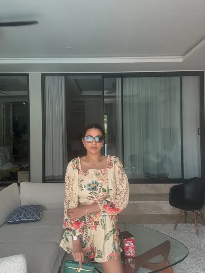 A floral co-ord set from my Thailand trip. This was the perfect easy, breezy outfit for lounging and enjoying the vacation vibes.