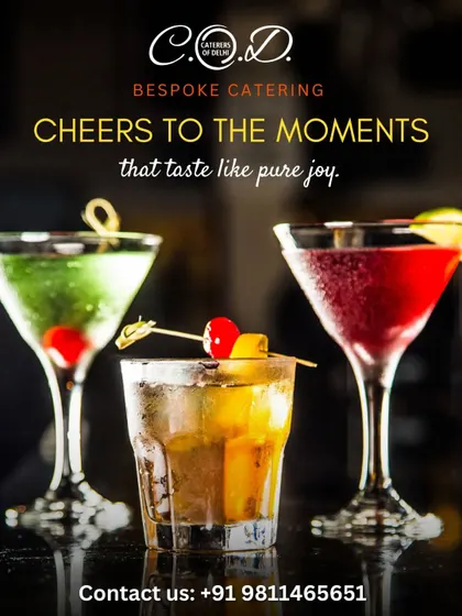 Our beverage service includes a wide range of colorful and refreshing mocktails. We create custom drink menus to match your event's theme, served in stylish glassware to add a touch of sophistication to your bar.