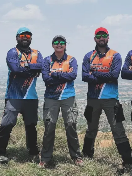 Our team of five certified outdoor leaders, ready for action. We bring professionalism, experience, and a love for the mountains to every corporate outing.