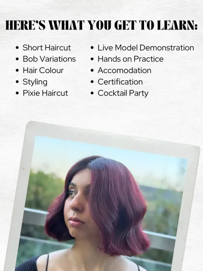 We pack a lot into our masterclasses. This shows everything you get, including live model demos, hands-on practice, certification, and even accommodation for out-of-town stylists.