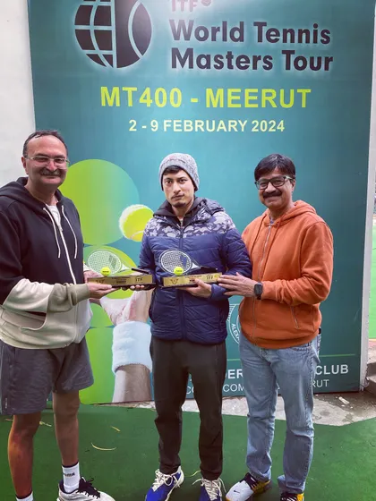 Another trophy for one of our players at the MT400 tournament in Meerut. Every win is a step forward in their tennis journey.