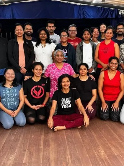 Our annual 108 Surya Namaskar session. It's always a blessing to practice alongside our most sincere and long-term students. Their energy and presence make these events truly special.