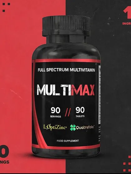 This is Multimax, a full-spectrum, iron-free multivitamin I recommend to fill dietary gaps. With 19 key ingredients, it's designed to provide the essential vitamins and minerals your body needs to function optimally.