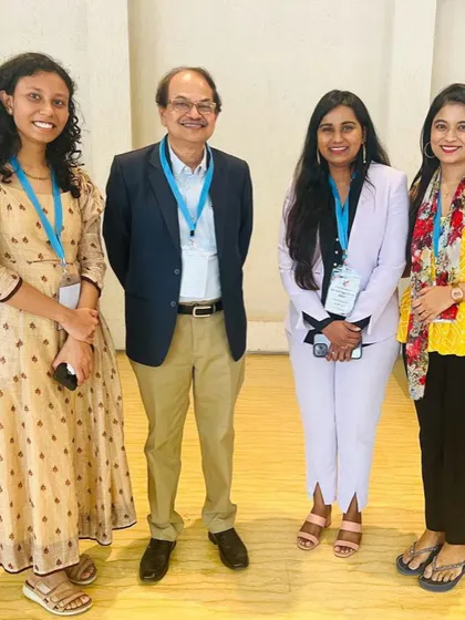 Posing with my mentor and colleagues. These interactions are invaluable for exchanging knowledge and gaining new perspectives.