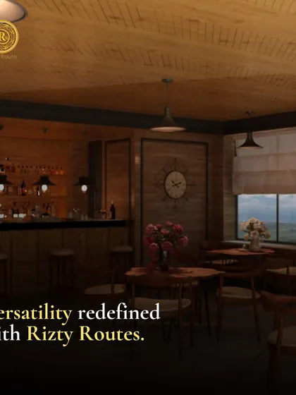 Versatility redefined. This image of a rustic bar and cafe shows our ability to design for different functions and styles.