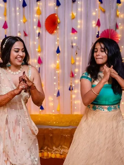 We love our brides, and this one was such a sport, joining our anchor for a fun dance on stage. We create a comfortable atmosphere where everyone feels free to join in.
