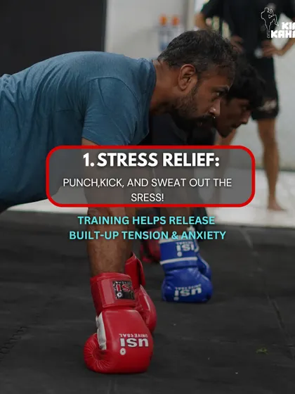Benefit 1: Stress Relief. Punching, kicking, and sweating out the day's frustrations is an incredible way to release built-up tension and anxiety.