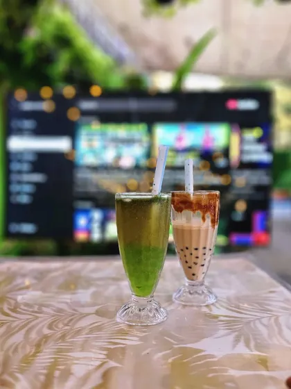 Enjoying the match with our new Boba Mocktail and Boba Iced Coffee. The perfect sips to keep you cool and refreshed during an intense game.