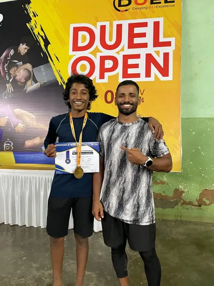 A proud moment for one of our gold medal winners. This is a huge accomplishment that deserves to be celebrated.