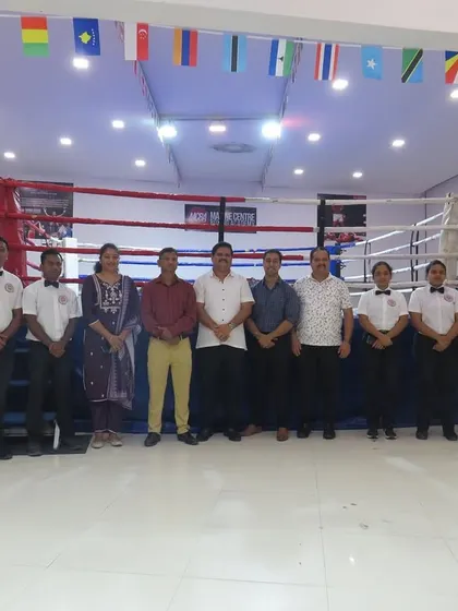 The full lineup of officials who ensured a smooth and fair tournament.