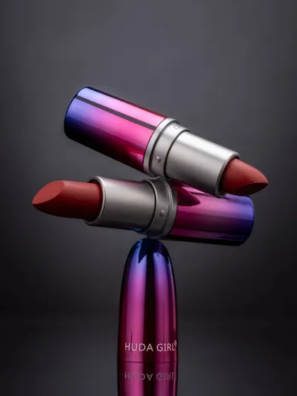 This creative shot for Huda Girl lipsticks was all about precision and balance. It’s a playful yet elegant composition that makes the product stand out, showing how I can turn a simple product into a piece of art.