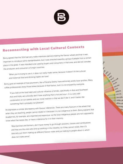 The article touches on the importance of reconnecting coffee with local cultural contexts, which is a core part of our philosophy.