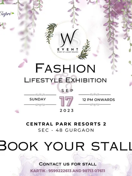 A clear call to action for vendors to book their stalls for our upcoming event at Central Park Resorts.