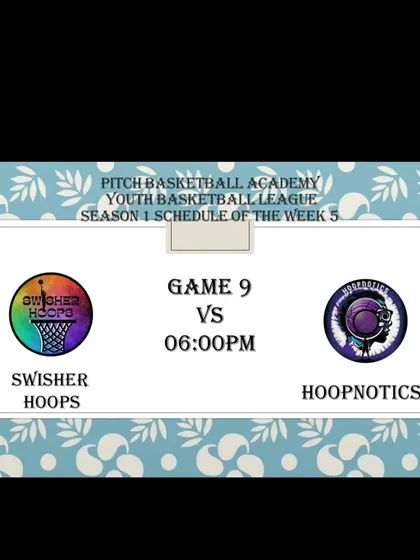 The schedule announcement for Game 9 of Season 1.