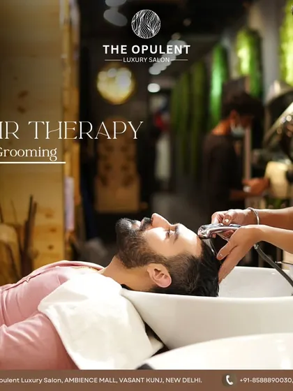 Hair therapy isn't just for women. A relaxing hair wash and scalp massage is the perfect way for men to unwind and treat themselves.