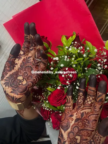 Another angle of this gorgeous, deep red henna stain.
