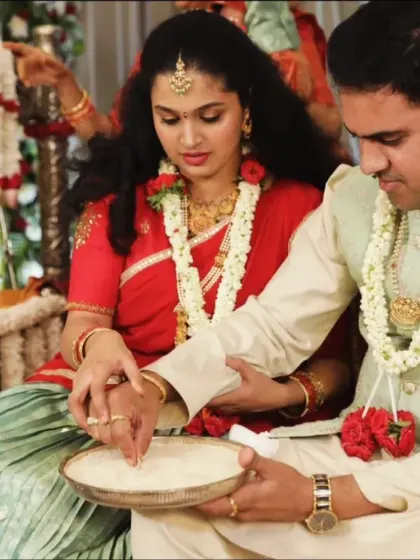 Capturing the beautiful rituals of a naming ceremony. The parents perform the traditions in a setting I decorated to feel both sacred and celebratory.