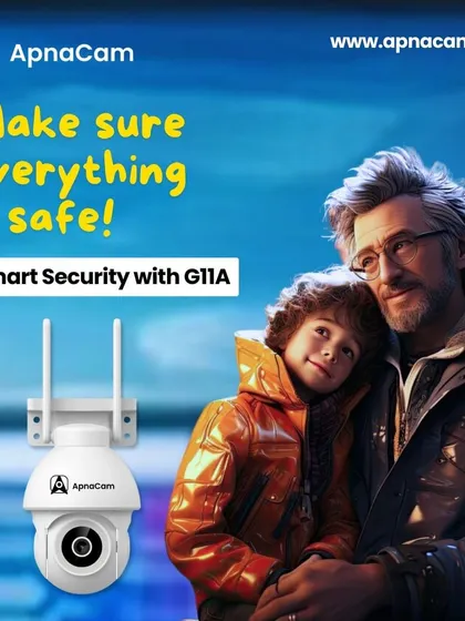 Make sure everything is safe with the G11A. This smart security camera helps you protect your family and property with reliable outdoor monitoring.