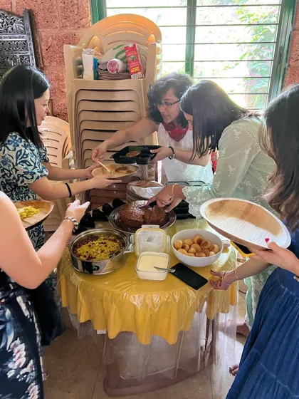 Sharing a meal together is part of our graduation celebration. It is a time to relax, connect, and honor the journey we have completed as a community.