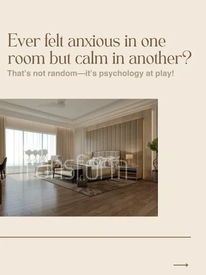 Ever felt anxious in one room but calm in another? That’s not random, it’s psychology at play. I design spaces that promote a sense of peace.