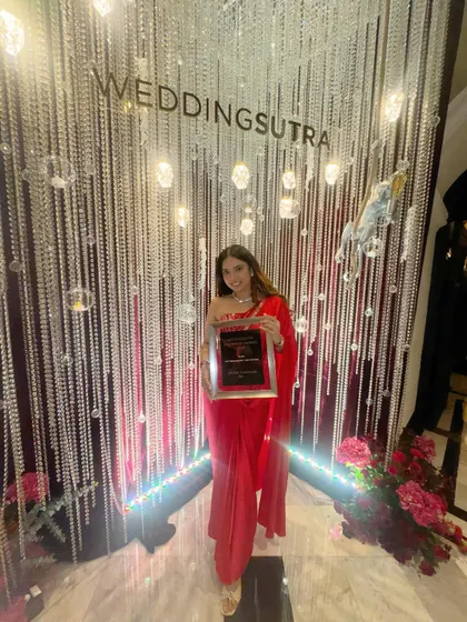 Every year I lift a WeddingSutra award, it feels extra special. This recognition is more than a trophy; it's a reminder of every sleepless night and every bride's dream.