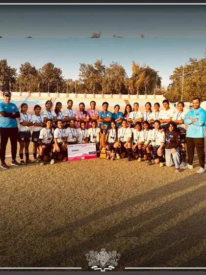 The full U17 girls team poses after a historic win. We are always looking for the next generation of talent to make their mark.