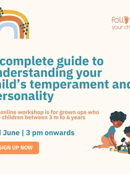 Announcing my online workshop: A complete guide to understanding your child's temperament and personality, for parents of children from 3 months to 6 years.
