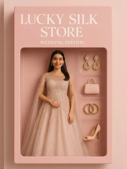 Another one of my creative "Wedding Edition" doll concepts. This showcases a beautiful pastel gown with a cape, perfect for a bride who wants a unique and memorable look.