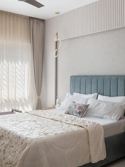The final pastel bedroom, a calm and inviting space perfect for rest and relaxation.