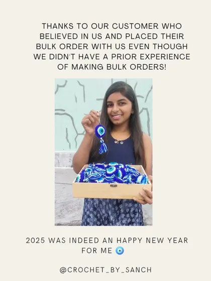 A huge thank you to the customer who believed in me. This order kicked off 2025 in the best way possible for my business.