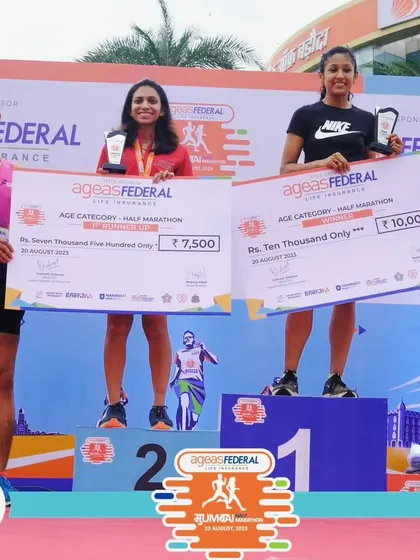 Another first-place finish at the Ageas Federal Mumbai Half Marathon. We train to be so obsessed with our goals that winning becomes a habit.