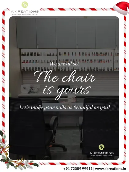 The festive season is here, and our nail station is ready. Let us add a touch of elegance to your holiday look.