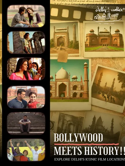 Bollywood Meets History! Delhi's monuments have been the backdrop for countless iconic films. This series explores the real-life locations behind the movie magic.