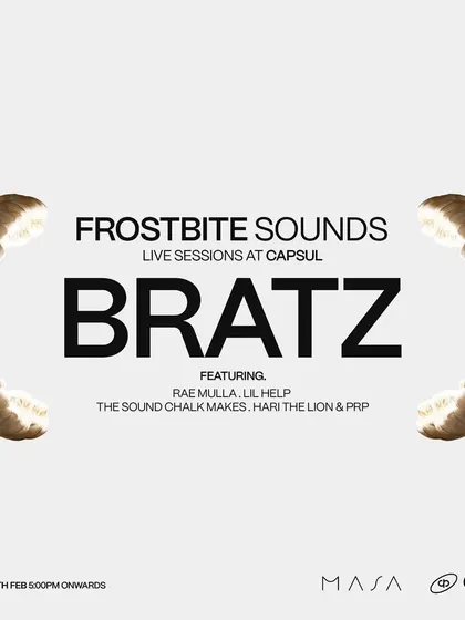 The announcement for Frostbite Sounds, a live session series I started to showcase talented artists. It's another way I'm building a community that bridges music, art, and style.