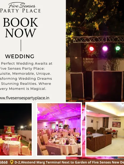 We ensure every element of your wedding is perfect, from the decor to the entertainment. This visual highlights our capability to arrange diverse settings, including a professional DJ and sound system for your sangeet or reception, and comfortable lounge areas for guests.
