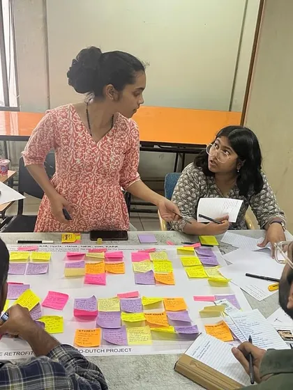 Guiding students through a complex mapping exercise. Mentorship is about providing direction while allowing students the space to explore their own ideas and develop their unique perspectives on urban design.