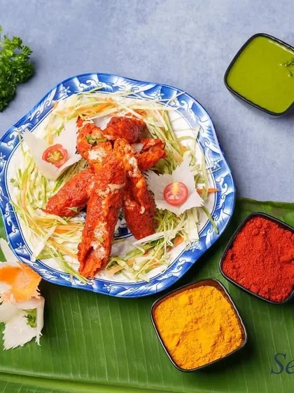 A traditional favorite, our Seekh Kebabs are made from minced meat, seasoned with aromatic spices, molded onto skewers, and grilled in the tandoor. They are juicy, flavorful, and perfect with mint chutney.