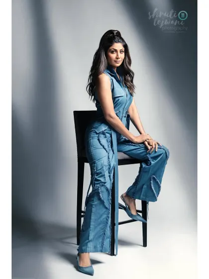 Another look from my shoot with Shilpa Shetty, highlighting a poised and elegant composition. We work to provide a variety of shots that fit any campaign's needs.
