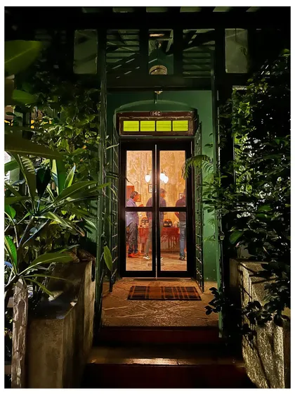 A shot of a restaurant I designed, thriving and full of happy people. Seeing a space come alive and be enjoyed is the greatest reward. This project was made with love, for a place meant to be filled with love.