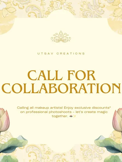 I love collaborating with talented makeup artists! This is a special call for MUAs in Mumbai to partner with me for photoshoots and enjoy exclusive discounts on my rental collection.