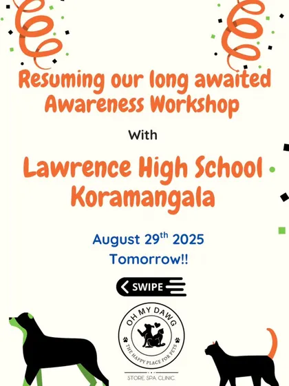 An announcement for our rescheduled awareness workshop with Lawrence High School. Even with setbacks like my accident, we are committed to fulfilling our promise to educate.