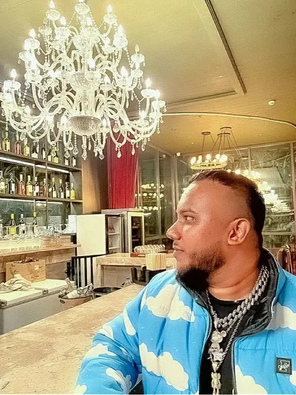 A shot from a recent photoshoot, rocking some fresh gear. My personal style is deeply connected to the hip-hop culture I represent in my music and events.