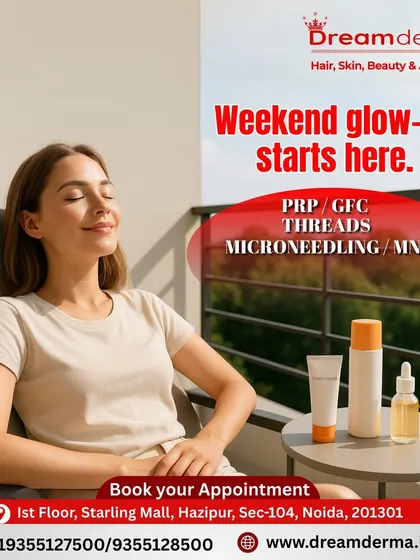 Your weekend glow-up starts here. I offer a range of advanced treatments including PRP and GFC to repair and restore your skin's youthful radiance. It's the perfect way to invest in yourself and your skin health.