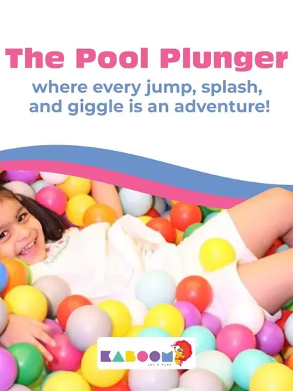 Meet the 'Pool Plunger'! For kids who love to dive right into the fun, our ball pit is the ultimate adventure.