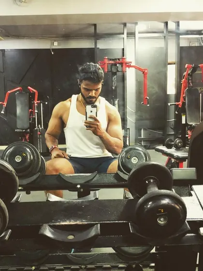 Nothing is over until you stop trying. A quick mirror selfie after a tough session at the Banashankari gym. The work you put in here pays off everywhere else.