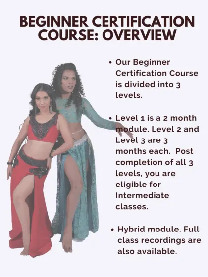 Our Beginner Certification Course overview explicitly mentions the hybrid module and the availability of full class recordings.