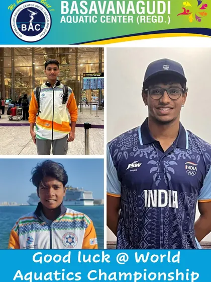 Wishing our swimmers representing India at the World Aquatics Championship in Doha the very best.